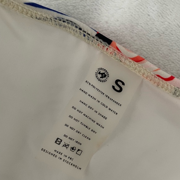 White Flamingo Print two Piece Swimsuit - Picture 2 of 2